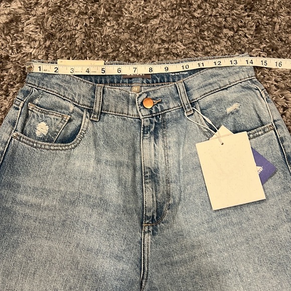 DL1961 | Hepburn High Rise Wide Leg Jeans in Slate size 28 NWT - Picture 14 of 16